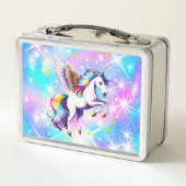 Unicorn Pink en Blue Iridescent Sparkle (Achterkant)