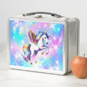 Unicorn Pink en Blue Iridescent Sparkle (In situ)