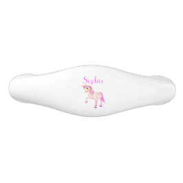 Unicorn Pink Girly Cute Keramische Knop