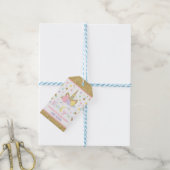 Unicorn Pink & Gold Party Favor Dank u Label Cadeaulabel (Met Touw)