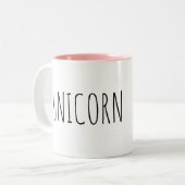 Unicorn Pink Interior Inside Coffee Mok (Voorkant links)
