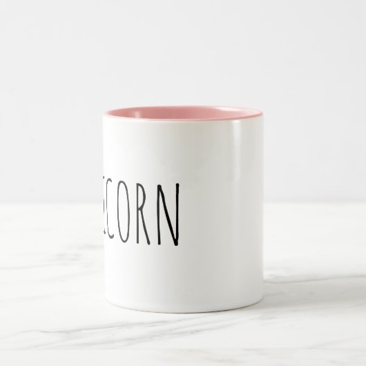 Unicorn Pink Interior Inside Coffee Mok (Center)