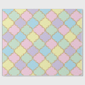 Unicorn Pink Paars Glitter Girly Birthday Cadeaupapier (Vlak)