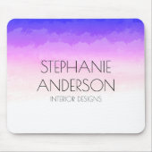 Unicorn Pink Paarse Holografie Abstracte Waterverf Muismat (Voorkant)