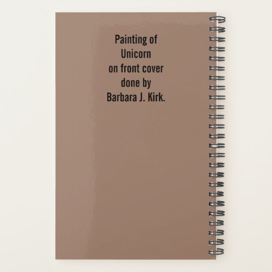 Unicorn Planner (Achterkant)