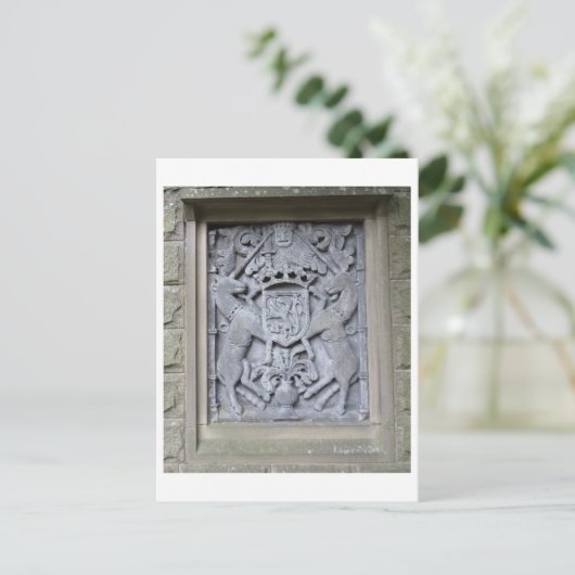 Unicorn Plaque Briefkaart (Staand voorkant)