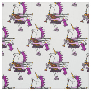 Unicorn Plays Bagpipes Stof