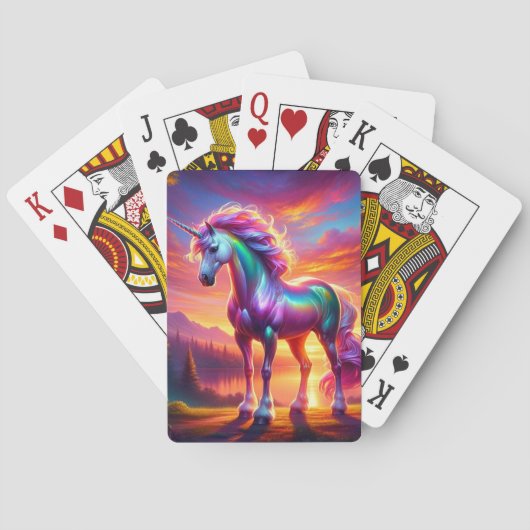 Unicorn Pokerkaarten (Achterkant)