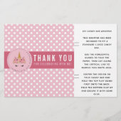 Unicorn Polka Dot Birthday Snoep Bar wrapper (Voorkant)