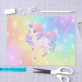 Unicorn Pony pastel regenboogstars ontkoppelen Tissuepapier (Craft)