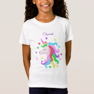 Unicorn Pony Rainbow Stars pastel Girly Magical T-shirt