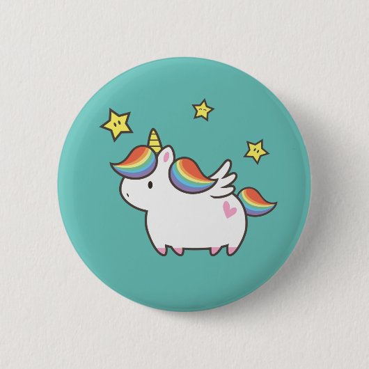 Unicorn Pony Ronde Button 5,7 Cm (Voorkant)
