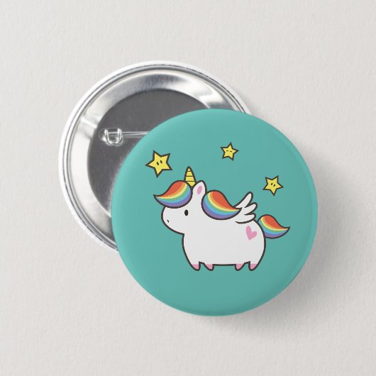 Unicorn Pony Ronde Button 5,7 Cm (Voorkant /achterkant)