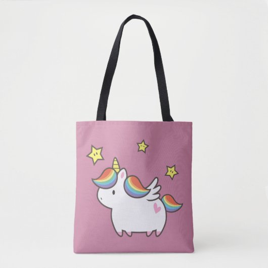 Unicorn Pony Tote Bag (Voorkant)