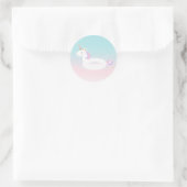 Unicorn Pool Party Favor Label Sticker Pool Party (Tas)