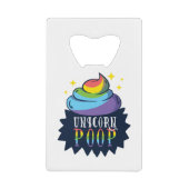 Unicorn Poop Creditkaart Flessenopener (Voorkant)