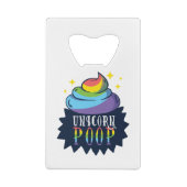 Unicorn Poop Creditkaart Flessenopener (Achterkant)