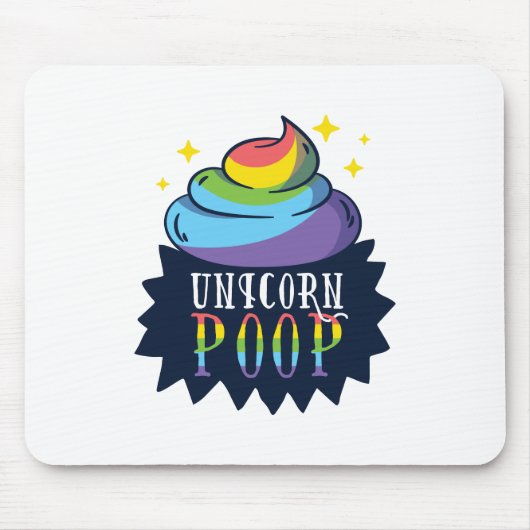 Unicorn Poop Muismat (Voorkant)