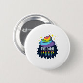 Unicorn Poop Ronde Button 5,7 Cm (Voorkant /achterkant)