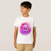 Unicorn Poop Santa Emoji Spray Paint T-shirt (Voorkant volledig)