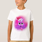 Unicorn Poop Santa Emoji Spray Paint T-shirt (Voorkant)