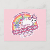Unicorn Poop Snoep Briefkaart (Voorkant)