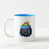 Unicorn Poop Tweekleurige Koffiemok (Links)