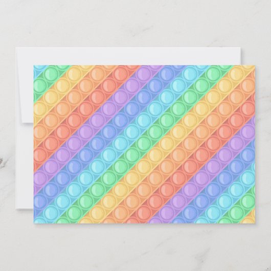 Unicorn Pop The Birthday Photo Party Invitation Kaart (Achterkant)