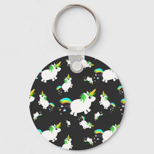 uniCORN PoPcorn grappig patroon Sleutelhanger (Voorkant)