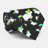 uniCORN PoPcorn grappig patroon Stropdas (Opgerold)