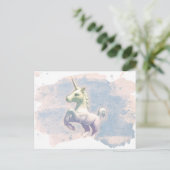 Unicorn Post Card (Moon Dreams) Briefkaart (Staand voorkant)