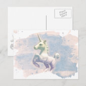 Unicorn Post Card (Moon Dreams) Briefkaart (Voorkant / Achterkant)