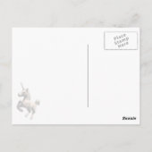Unicorn Post Card (Moon Dreams) Briefkaart (Achterkant)