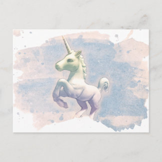 Unicorn Post Card (Moon Dreams) Briefkaart