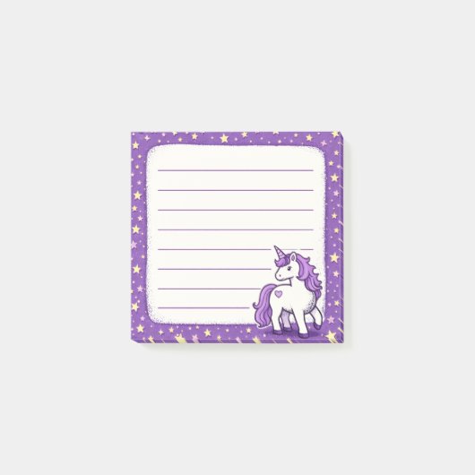 Unicorn Post-it® Notes (Voorkant)
