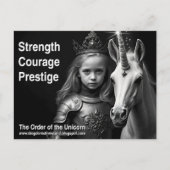 Unicorn Postcard Briefkaart (Voorkant)