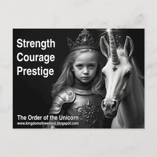 Unicorn Postcard Briefkaart (Voorkant)