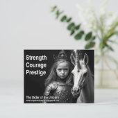 Unicorn Postcard Briefkaart (Staand voorkant)