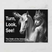 Unicorn Postcard