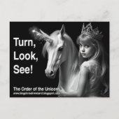 Unicorn Postcard Briefkaart (Voorkant)