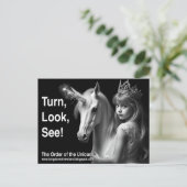 Unicorn Postcard Briefkaart (Staand voorkant)