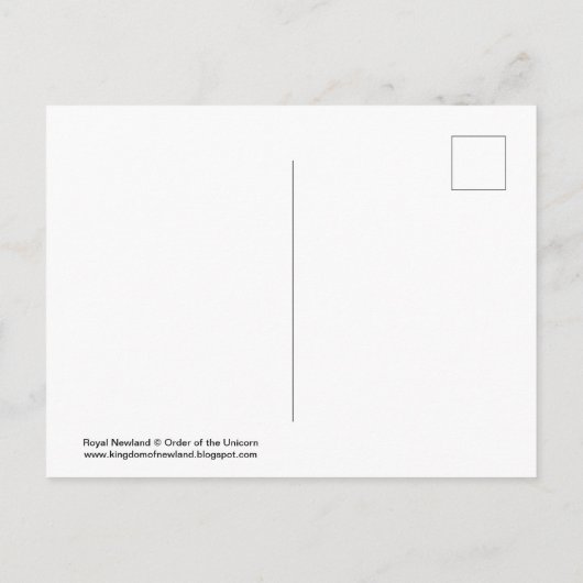 Unicorn Postcard Briefkaart (Achterkant)