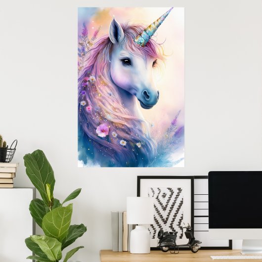 Unicorn Poster (Thuiskantoor)