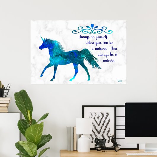 Unicorn - Poster (Thuiskantoor)