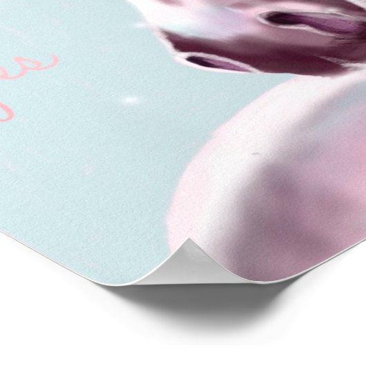 Unicorn Poster met Sparkle en Citaat (Hoek)