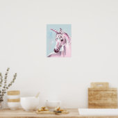Unicorn Poster met Sparkle en Citaat (Keuken)