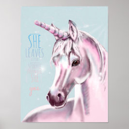 Unicorn Poster met Sparkle en Citaat