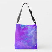 Unicorn Power Cute Paarse Crossbody Bag Tas (Achterkant)