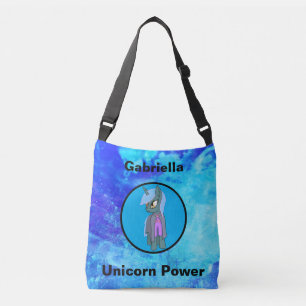 Unicorn Power Cute Waterverf Crossbody Bag Crossbody Tas
