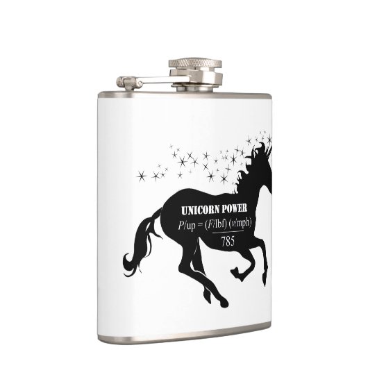 Unicorn Power Fake Wiskunde Formule Funny Heupfles (Rechts)